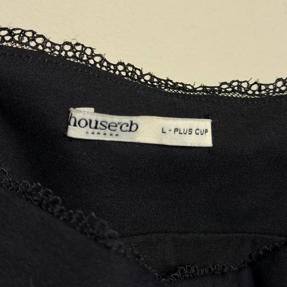 House of CB Noura Black Lace Trim Top - Picture 7 of 8